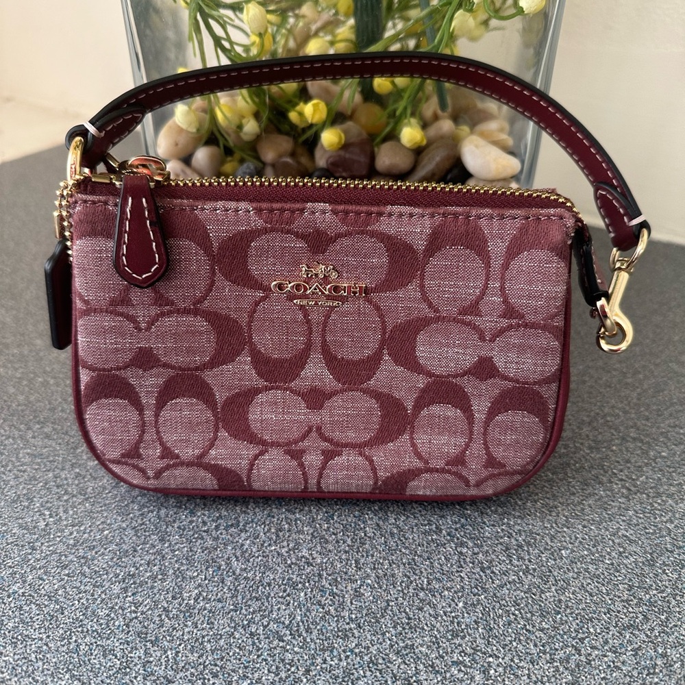 Coach Nolita 15 Signature Chambray Wine